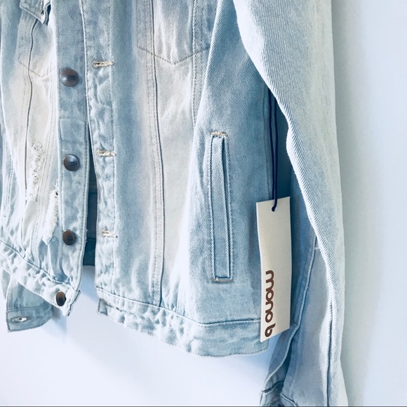 ✨NEW✨ Distressed jean jacket - Picture 6 of 7